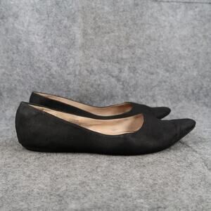 Casual Shoes Womens 10 Skimmer Flats Slip On Black Classic Ballet Pointed Toe